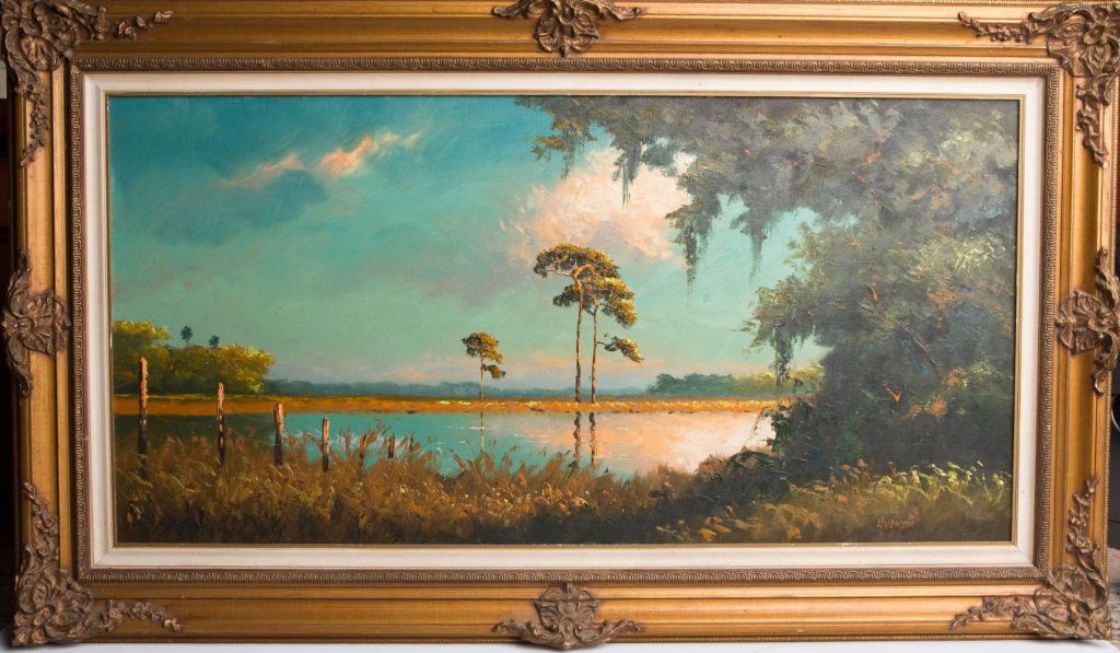 HAROLD NEWTON FLORIDA HIGHWAYMEN WETLAND SCENE (1 of 4)