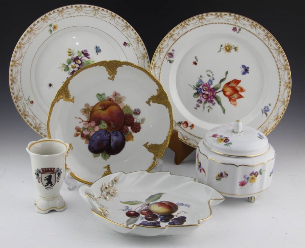 (6) DECORATIVE PORCELAIN SERVING PIECES (1 of 9)
