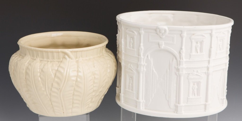 (2) TIFFANY & CO CERAMIC PLANTERS (1 of 6)