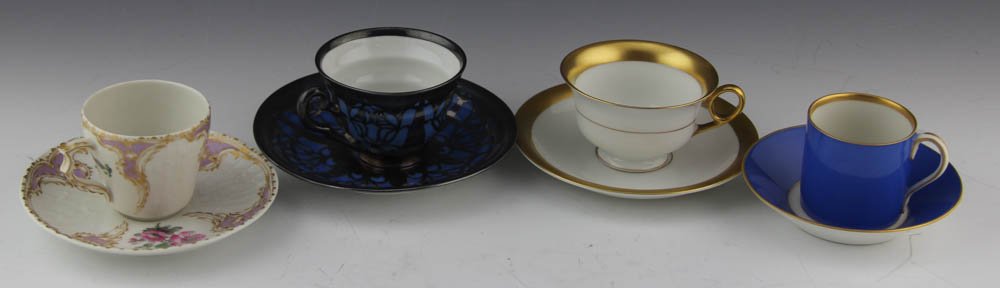 (4) MIXED SMALL CUPS & SAUCERS (1 of 7)