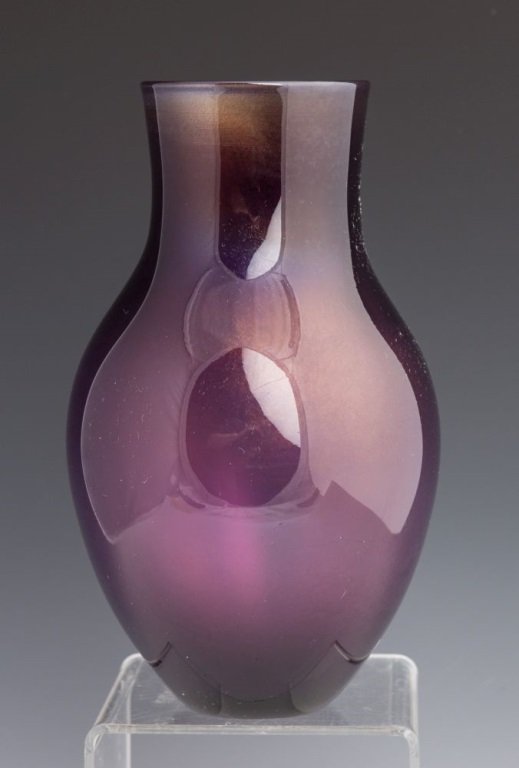 JOSH SIMPSON ART GLASS VASE SIGNED (1 of 3)