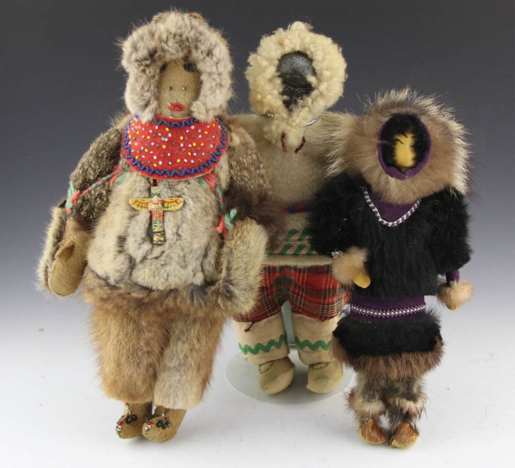 (3) HANDMADE ESKIMO DOLLS (1 of 5)