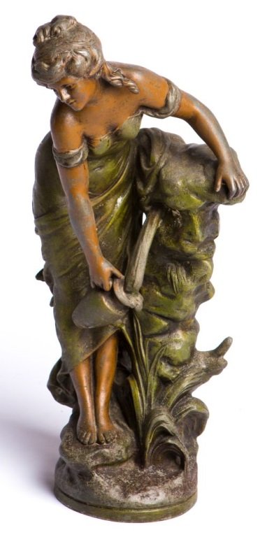 AFTER AUGUST MOREAU SPELTER STATUE (1 of 4)