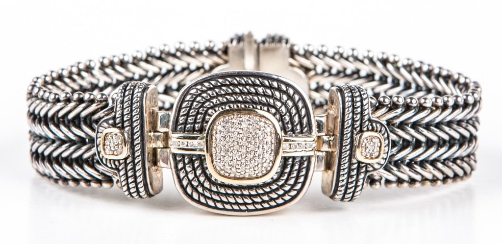 LADIES TOWN & COUNTRY STERLING FASHION BRACELET (1 of 4)