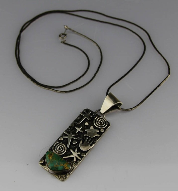 ALEX SANCHEZ NAVAJO STERLING SILVER NECKLACE (1 of 4)