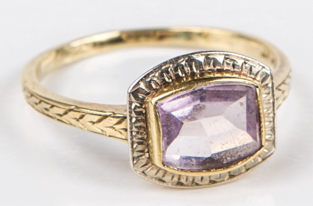 LADIES 14K YELLOW GOLD PINK TOURMALINE RING (1 of 3)