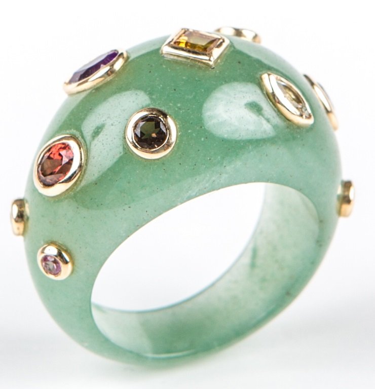 LADIES JADE FASHION RING (1 of 3)