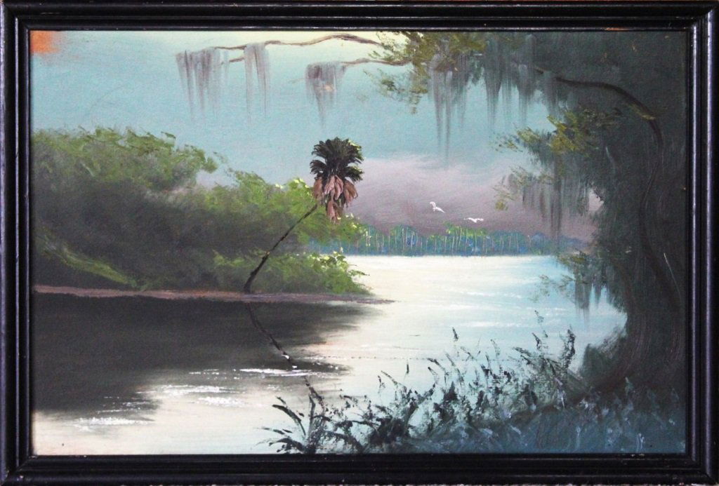 AL HAIR FLORIDA HIGHWAYMEN LANDSCAPE OIL ON BOARD (1 of 7)