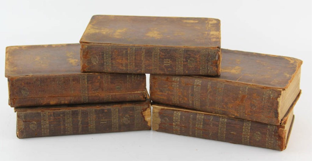 1804 FIVE VOLUME LIFE OF WASHINGTON BOOK SET: 1804 FIVE VOLUME LIFE OF WASHINGTON BOOK SET 1804 "Life of Washington" by John Marshall, five volume book set.