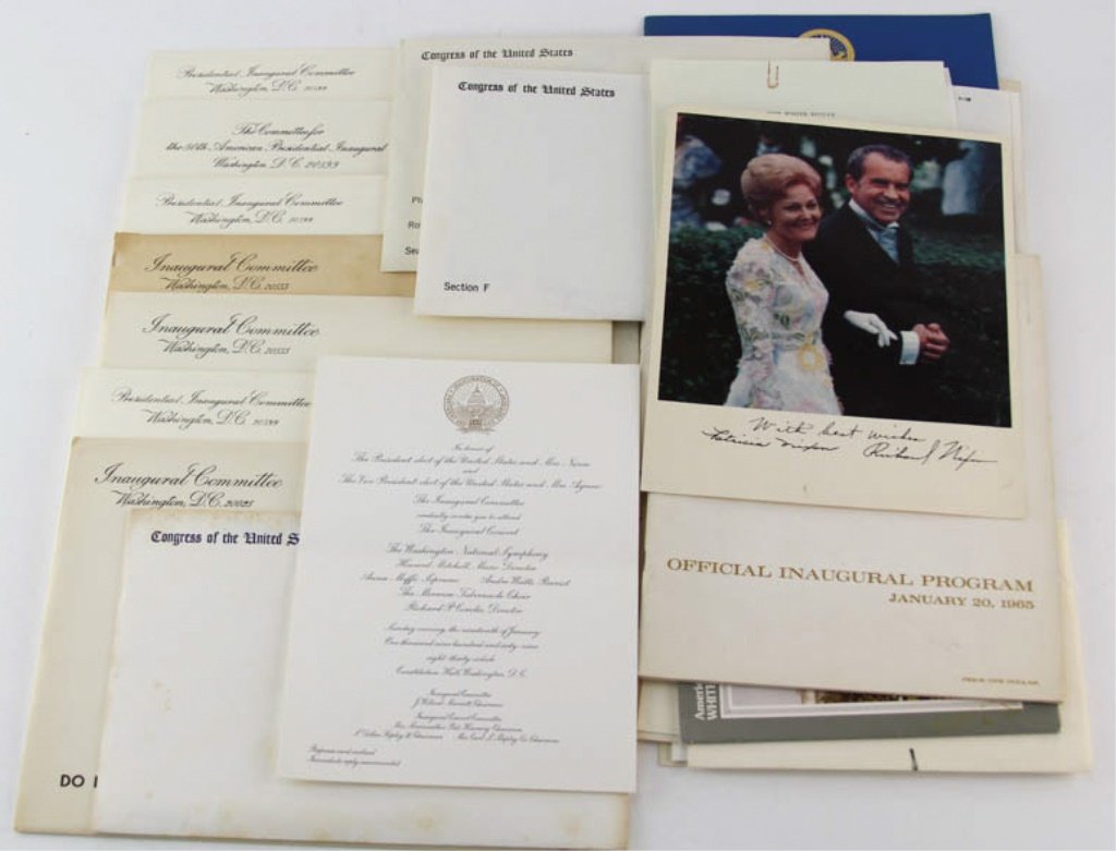 LOT PRESIDENTIAL MEMORABILIA REAGAN NIXON & MORE (1 of 6)