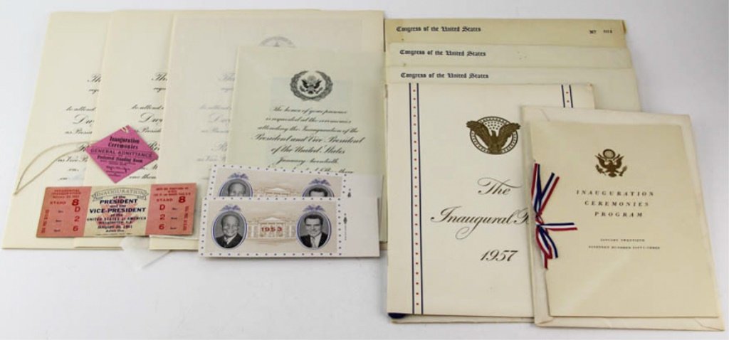 LOT OF PRESIDENTIAL MEMORABILIA-JFK & EISENHOWER (1 of 6)