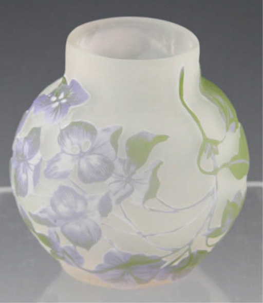 Download EMILE GALLE CAMEO GLASS HYDRANGEAS VASE