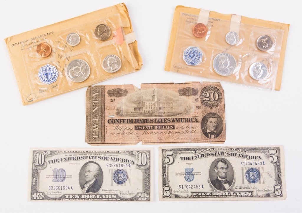 MIXED DATE & DENOMINATION US CURRENY & PROOF SETS (1 of 3)