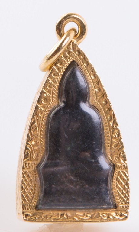 LADIES 22K YELLOW GOLD BUDDHA PENDANT (1 of 3)