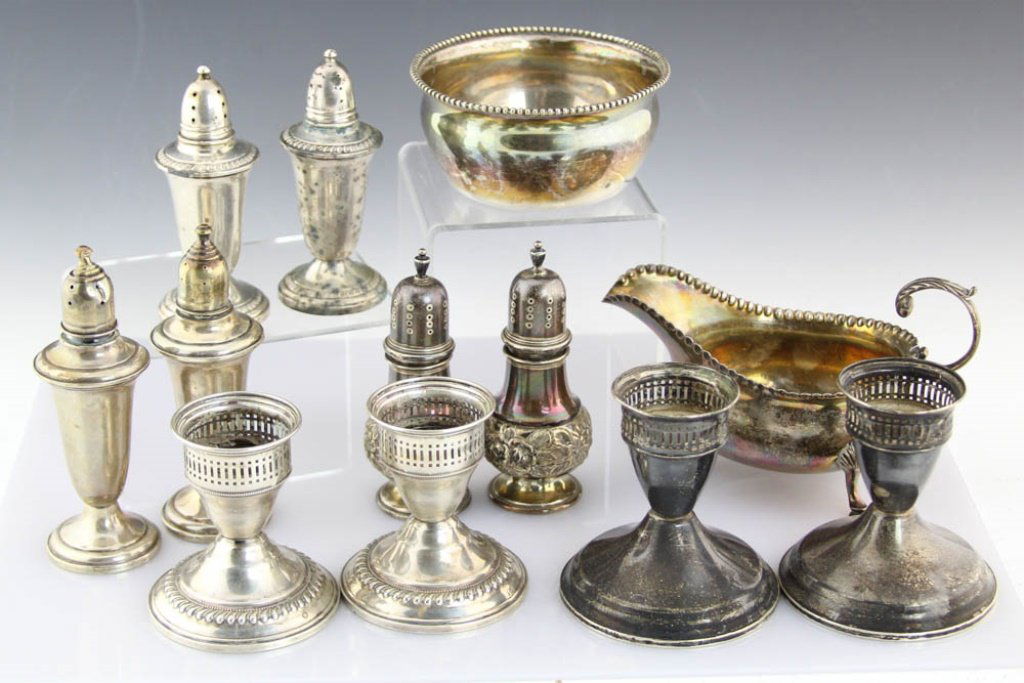 LOT OF TWELVE MIXED STERLING SILVER ITEMS (1 of 6)