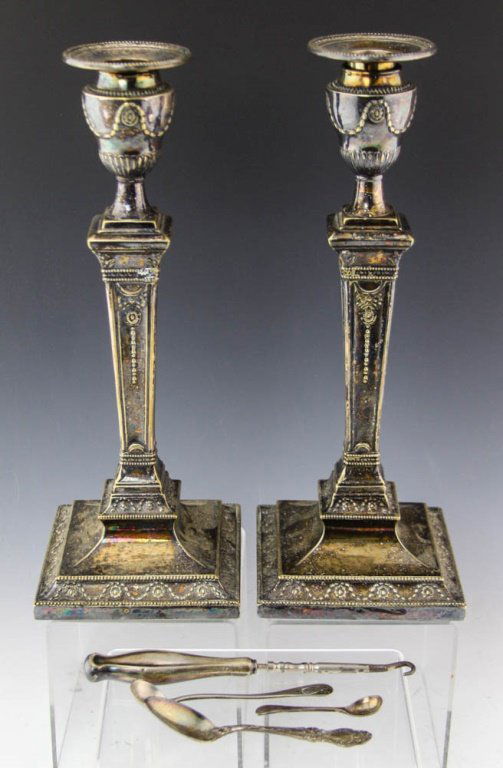 MIXED LOT SIX SILVER PLATED ITEMS (1 of 3)