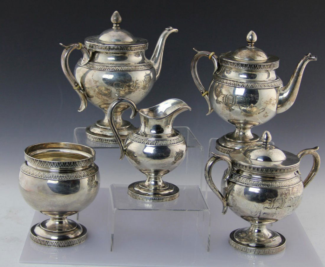 J.E. CALDWELL STERLING SILVER TEA & COFFEE SET (1 of 6)