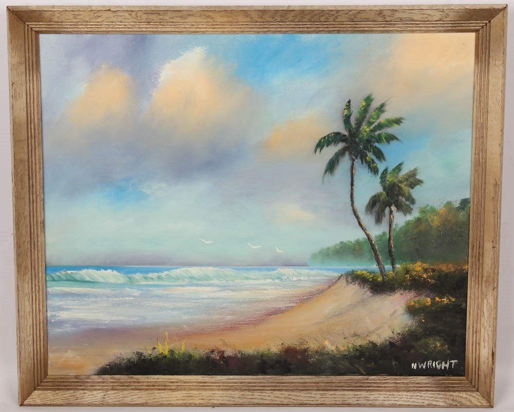 NORMAN WRIGHT FLORIDA LANDSCAPE OIL ON CANVAS (1 of 4)