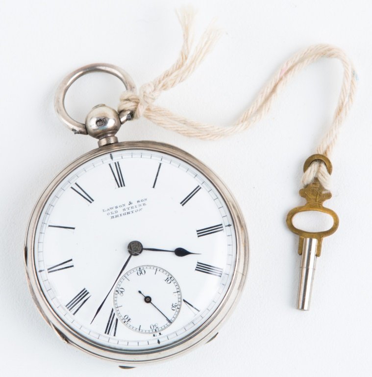 MENS LAWSON & SON OLD STEINE BRIGHTON POCKET WATCH (1 of 4)