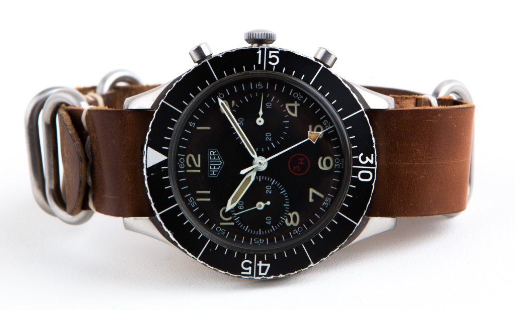 HEUER BUNDESWEHR CHRONO MILITARY ISSUE WATCH (1 of 5)