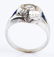 LADIES 18K WHITE GOLD ART DECO DIAMOND RING - 3