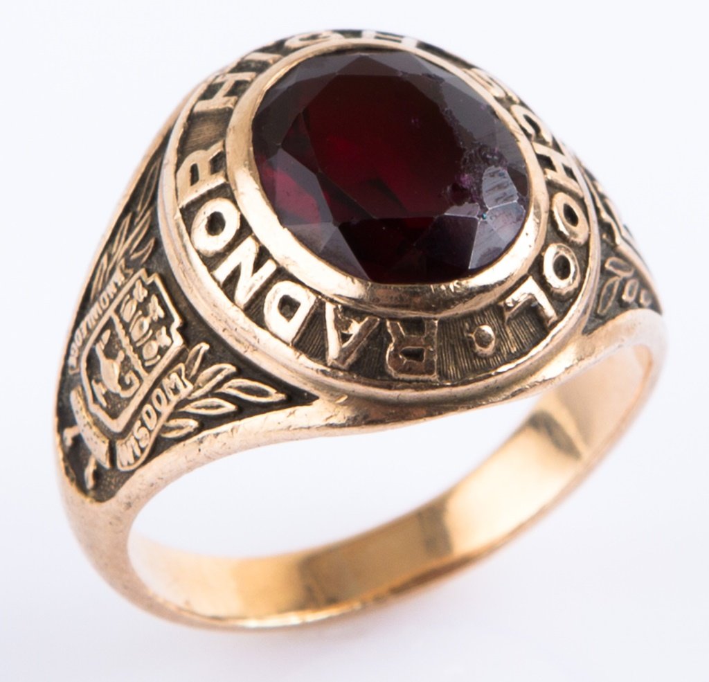 MENS 10K YELLOW GOLD 1964 CLASS RING (1 of 4)