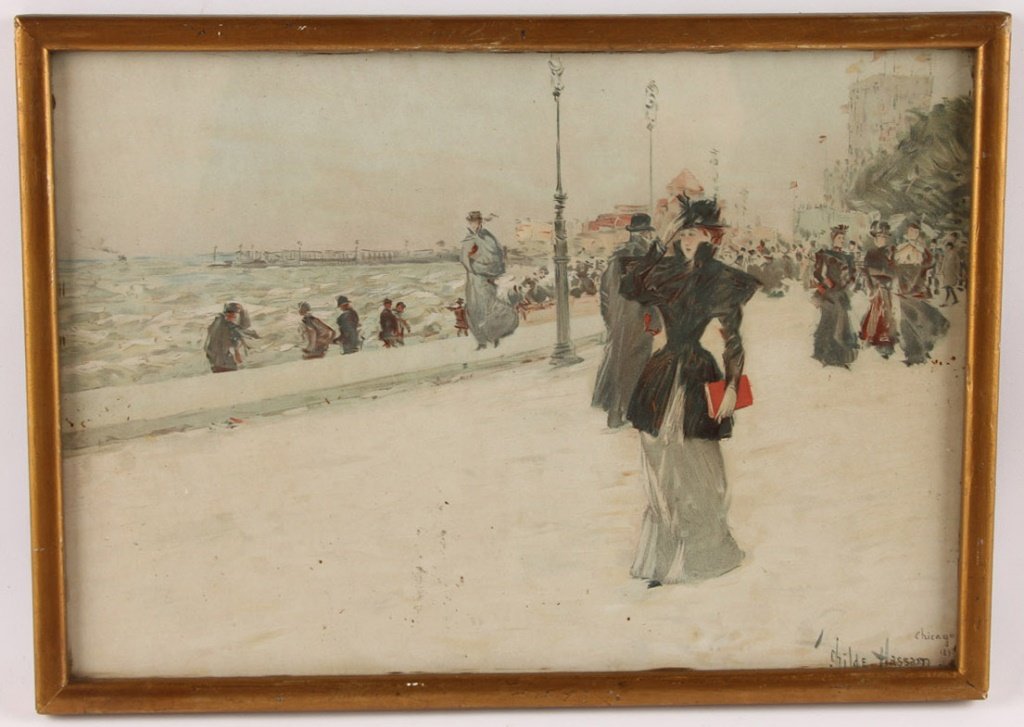 AFTER CHILDE HASSAN "CHICAGO 1893" COLOR PRINT (1 of 4)