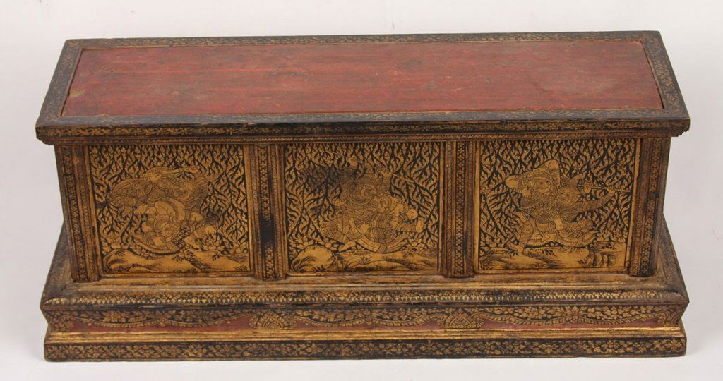 18TH C TIBETAN PRAYER ALTER TABLE (1 of 4)