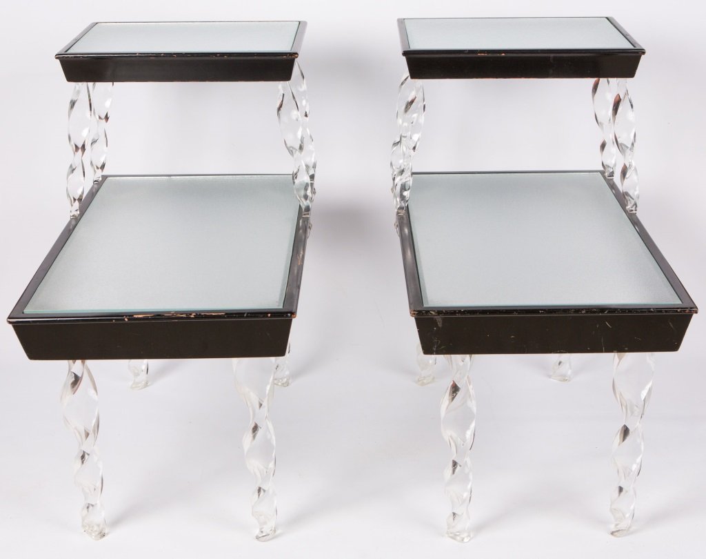 PAIR OF GROSFELD HOUSE ART DECO SIDE TABLES (1 of 4)