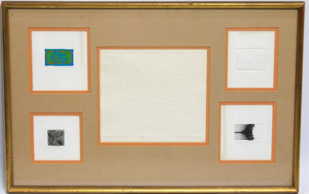 JEAN CHANDLER ETCHINGS & EMBOSSING PRINTS FRAMED (1 of 8)