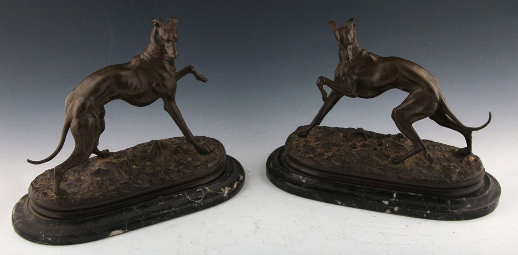 AFTER P J MENE BRONZE GREYHOUNDS ON MARBLE (1 of 4)