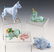 5 HEREND PORCELAIN ANIMAL FIGURINES