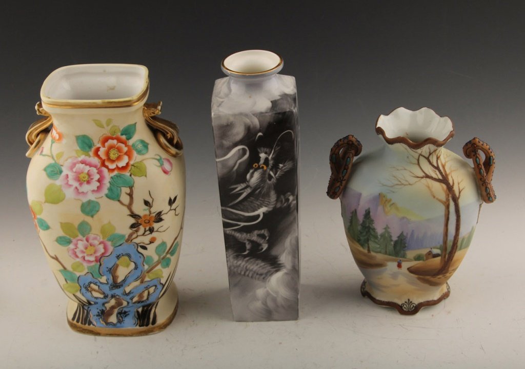 3 PIECES OF HANDPAINTED NIPPON PORCELAIN (1 of 5)