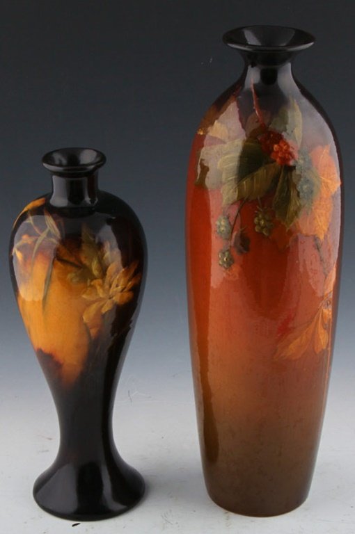 2 WELLER ART POTTERY VASES (1 of 6)