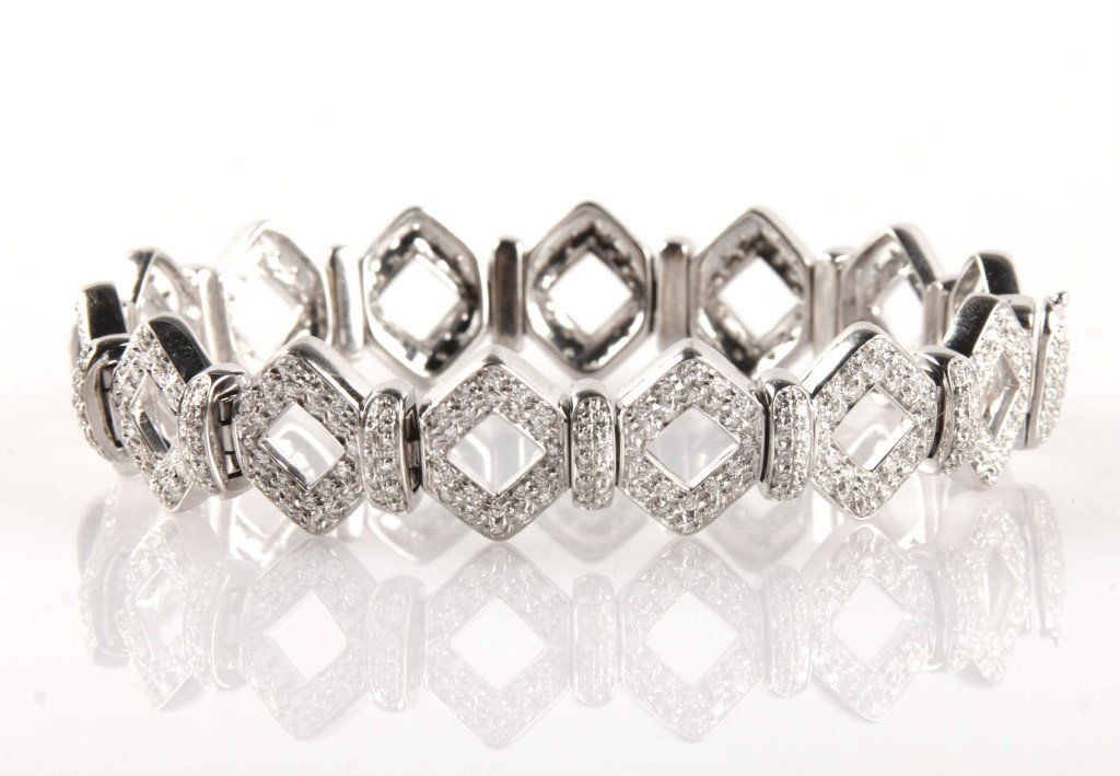 18K WHITE GOLD SALVINI 4.5 CT DIAMOND BRACELET (1 of 5)