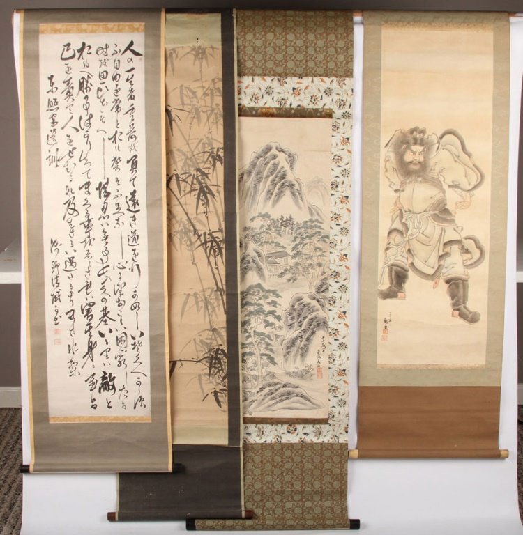4 CHINESE SCROLLS (1 of 5)