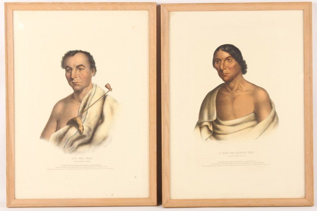 2 MCKENNEY & HALL CHIPPEWA CHEIFS LITHOGRAPHS (1 of 7)