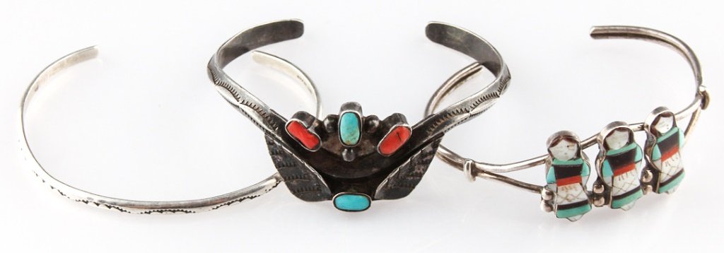 3 | NAVAJO STERLING SILVER CUFF BRACELETS (1 of 5)