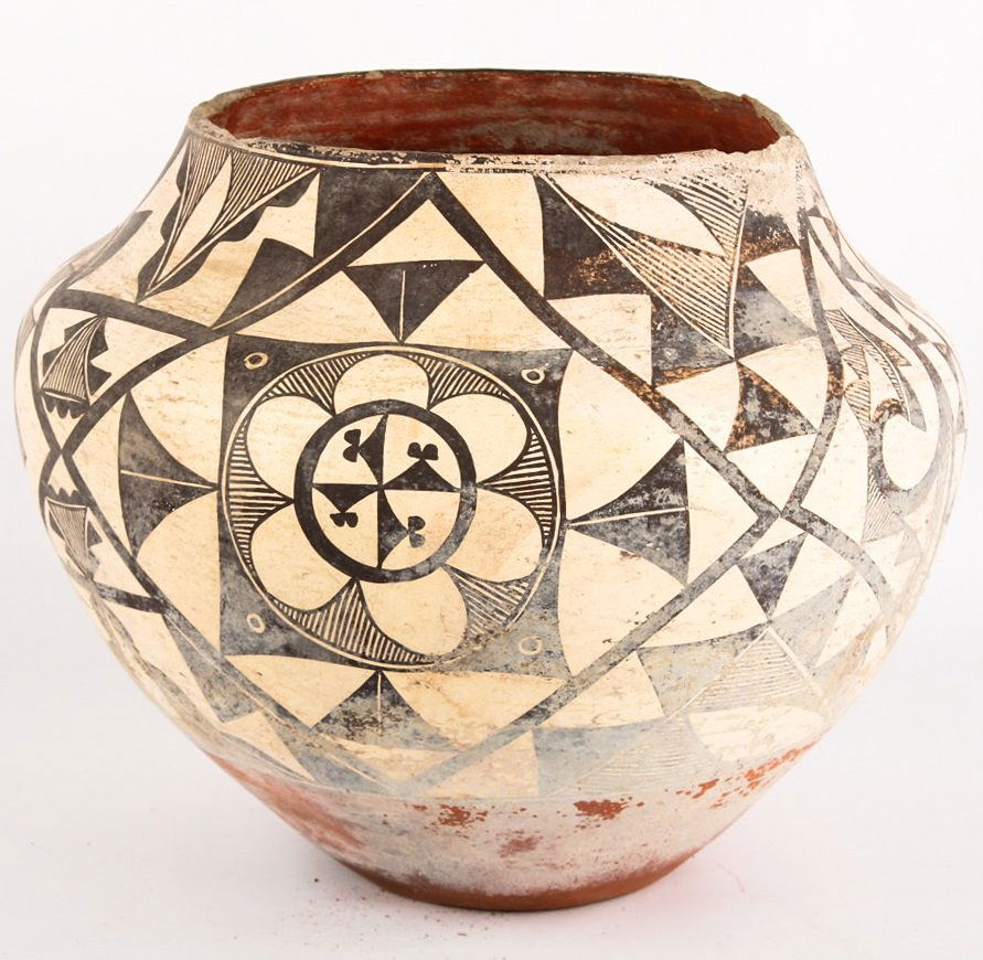 20TH C. POLYCHROME ACOMA JAR (1 of 4)