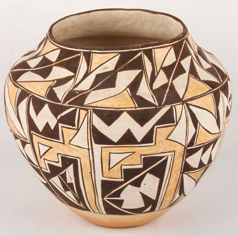 20TH C. POLYCHROME ACOMA JAR (1 of 4)