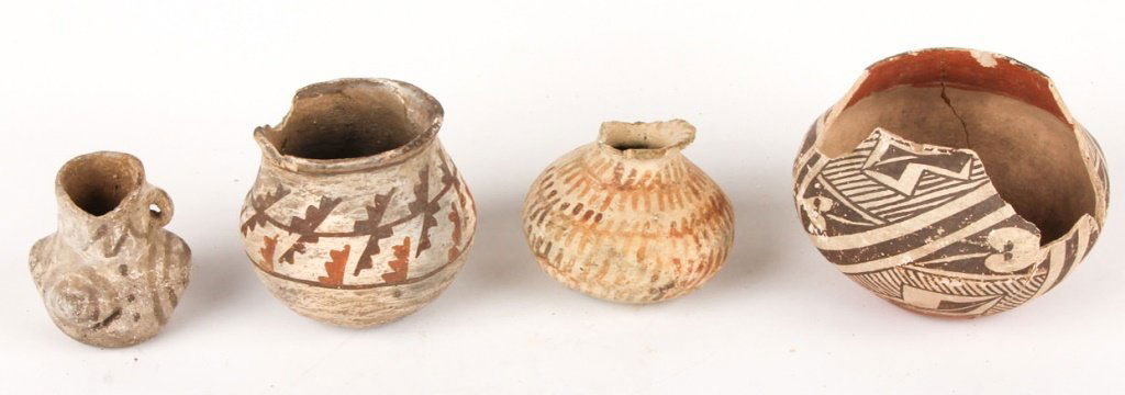 4 ANASAZI PAINTED BOWLS & VASES (1 of 5)