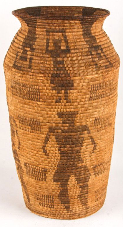 20TH C. WESTERN APACHE OLLA SHAPED BASKET (1 of 6)