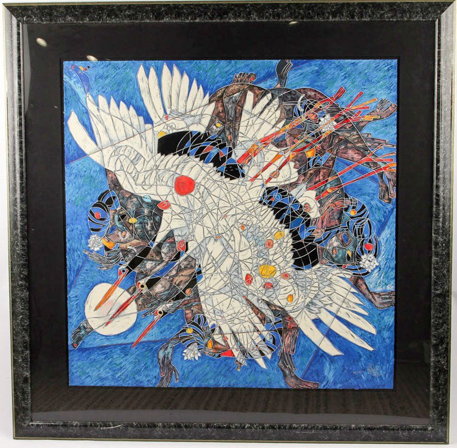 JIANG TIE-FENG PURPLE DREAM SERIGRAPH (1 of 4)