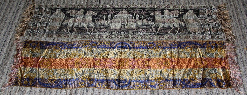 PAIR OF 1930s MIDDLE EASTERN SILK TAPESTRIES (1 of 5)