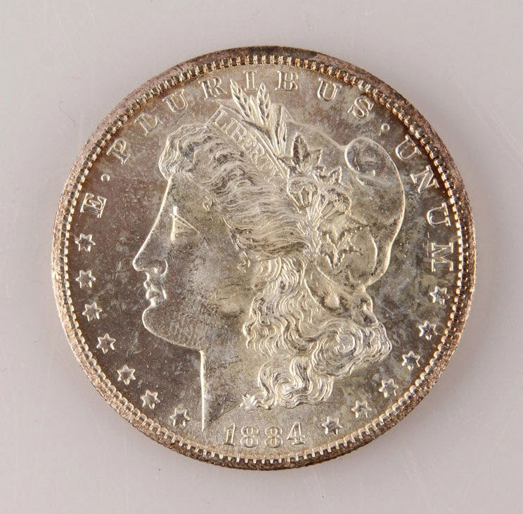1884 CC CARSON CITY MORGAN SILVER DOLLAR UNC (1 of 2)