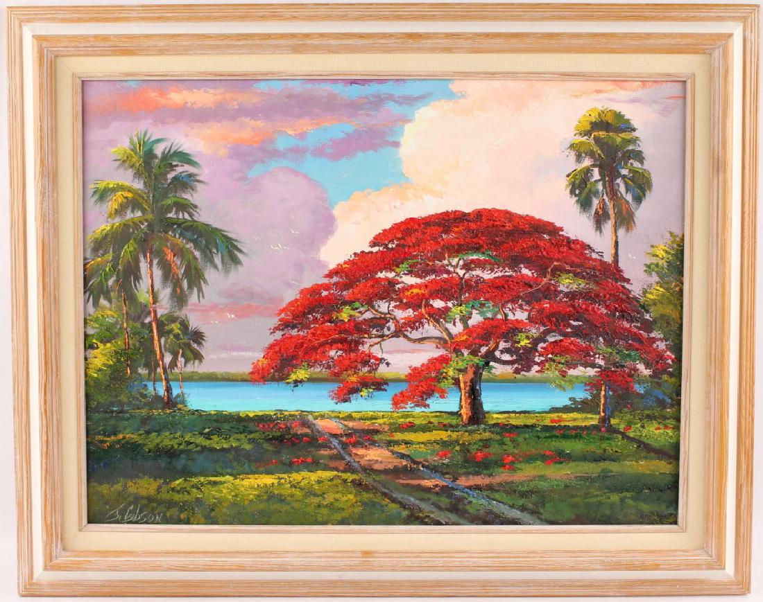 JAMES GIBSON ROYAL POINCIANA OIL ON CANVAS 2003 (1 of 6)