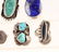 5 LADIES STERLING SILVER RINGS SIGNED BY ARTISTS - 4