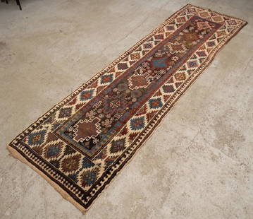 Oriental Rug Runner: Early Oriental rug runner. 3' 5 x 11' 9".