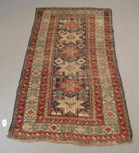 Oriental Rug: Early Oriental scatter rug. 46" x 74".