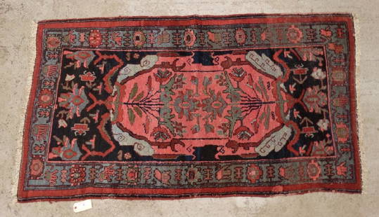 Early Oriental Scatter Rug: Early Oriental scatter rug. 3' 5" x 6'.